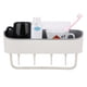 thumbnail image 4 of Cesta de baño, estante de almacenamiento de baño montado en la pared sin perforaciones, construcción robusta, 4 of 14