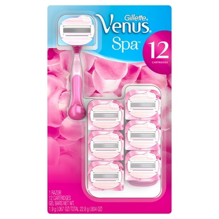 Gillette Venus Spa Razor with 12 Cartridges (Lay Z Spa Vegas Best Price)