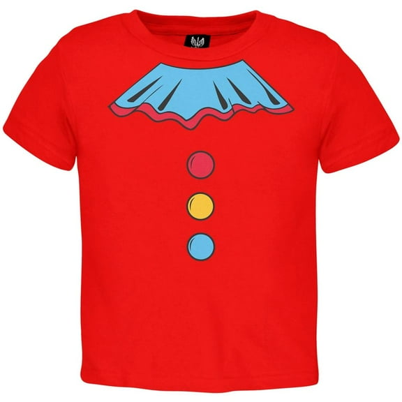 Old Glory Toddler Halloween Clown Costume Short Sleeve Graphic T Shirt