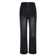 thumbnail image 4 of Women's Retro Straight Leg Spring And Summer Fashionable High Waisted Wide Leg Denim Pants Jean Pajama Pants Women on Denim M1 Denim Pants Size 12 Knit Denim Leggings for Women plus Size Women Jean, 4 of 8