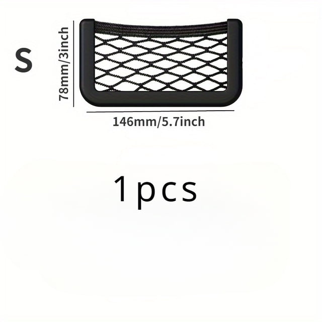 CNKOO 1pc Adhesive Mesh Bag Multi-Purpose Car and RV Storage Mobile Phone Holder Home Interior Decor Durable Car Accessories Sports & Outdoor Gear ZZZ