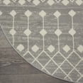 thumbnail image 4 of Nourison Grafix Moroccan Grey 5'3" x ROUND Area Rug, (5 Round), 4 of 8