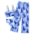 thumbnail image 4 of Aideaone Girls 3 Piece Swimsuit Set Quick Dry Bikini with Cover Up Pants Kids Bathing Suit for 6-16T Summer Beach Vacation Swimwear, 4 of 6