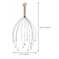 thumbnail image 2 of Juego de 6 piezas de masajeador de cabeza con forma de pulpo y garra., 2 of 7