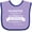Lavender and Purple, variant on Inktastic Injustice Anywhere is a Threat to Justice Everywhere Martin Luther King Jr. Boys or Girls Baby Bib