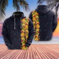 thumbnail image 3 of Sudadera con capucha con estampado 3D de hojas de arce y pavo para hombre y mujer, con estampado de feliz día de Acción de Gracias, informal, holgada, de manga larga, 3 of 5