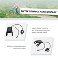 thumbnail image 4 of Ebike 80C LCD Meter Intelligent Control Panel Display Speed Control Panel E-Bike Instrument Electric Bike Controller,1 x Ebike Display Meter,Black, 4 of 8