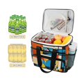 thumbnail image 2 of FORMRS Insulated Cooler Bag 24 Cans Capacity Soft Leakproof Lunch Box with Side Pockets, Modern Cocktails, 2 of 7