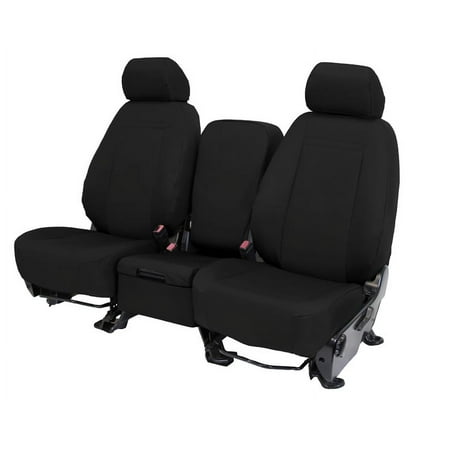 CalTrend Front Buckets Cordura Seat Covers for 2019-2022 Chevy Blazer - CV620-01CC Black Insert with Black Trim