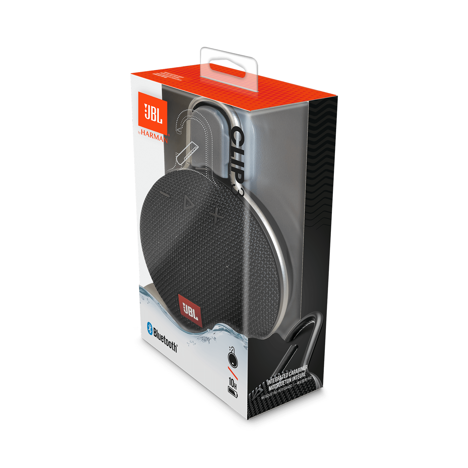 Restored JBL Clip 3, Portable Bluetooth speaker Refurbished
