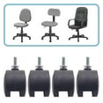 thumbnail image 3 of 6mm Threaded Stem Dual Wheel Rotatable Caster - 40mm Black, 3 of 5