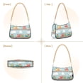 thumbnail image 7 of FORMRS Womens Shoulder Bag with Chain Strap Clutch Purse Cute Tote Handbag, Red Trains Pattern, 7 of 7