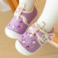 thumbnail image 2 of Dmsael Sock Shoes Toddler Baby Shoes Infant Boy Girl First Walker Shoes Toddler Walking Shoes Lightweight Non-Slip Sneakers Purple,9, 2 of 6
