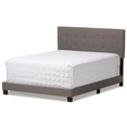 thumbnail image 1 of Baxton Studio Brookfield Tufted King Panel Bed in Gray, 1 of 6