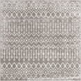 thumbnail image 1 of Unique Loom Bohemian Trellis Tribal Area Rug 7' 10 x 7' 10 Square Gray/Ivory, 1 of 1
