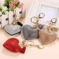 thumbnail image 5 of Cheers.US Key Heart Keychain Rhinestone Bag Charm Pendant Chain Keyring Handbag Purse, 5 of 7