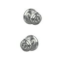 thumbnail image 3 of Schlage Fc172-Geo-Ald Custom Georgian Non-Turning Two-Sided Dummy Door Knob Set - Black, 3 of 7