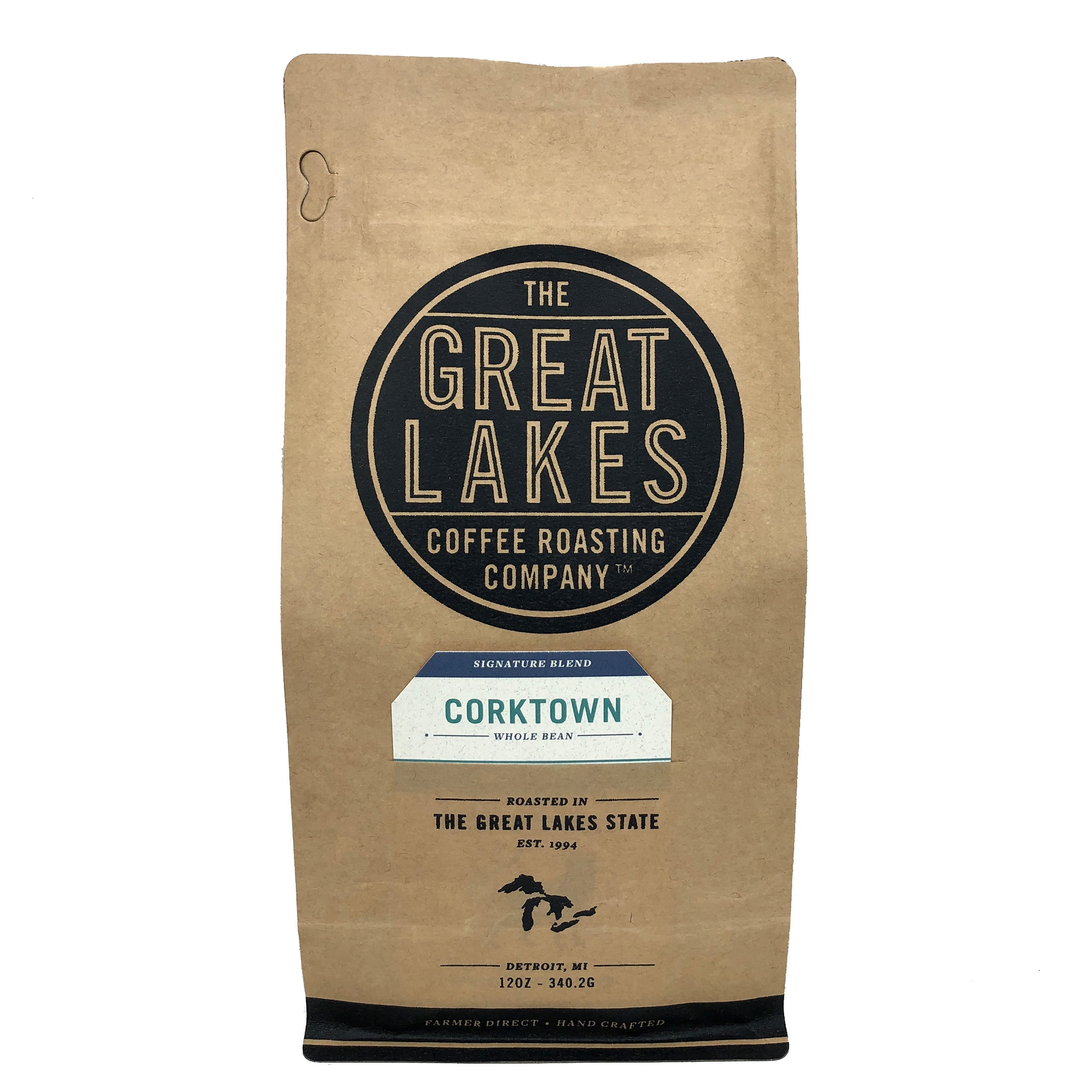 The Great Lakes Coffee Roasting Coffee Whole Bean Corktown Blend 12 Oz