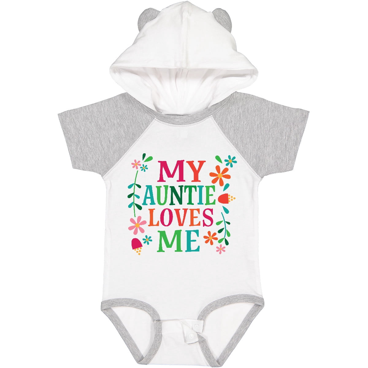 Inktastic My Auntie Loves Me Girls Girls Baby Bodysuit