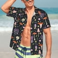 thumbnail image 5 of Picia Mushrooms Gentle Cotton Regular Fit Short Sleeve Casual Hawaiian Shirt for Men-XX-Large, 5 of 9