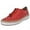 Red, variant on Women's Fashion Fringe Hollow-Out Round Toe Slip On Shoes Flat With Sneakers