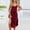 Wine, variant on RYDCOT Two Piece Maxi Skirt Sets for Women, Crew Neck Tank Tops with High Side Slit Dress Sets Summer Outfits Wine