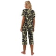 thumbnail image 7 of MINTREUS Womens Pajamas Short Sleeve Sleepwear Tops and Capri Pants Pjs Print Pajama Sets S-2XL, 7 of 7