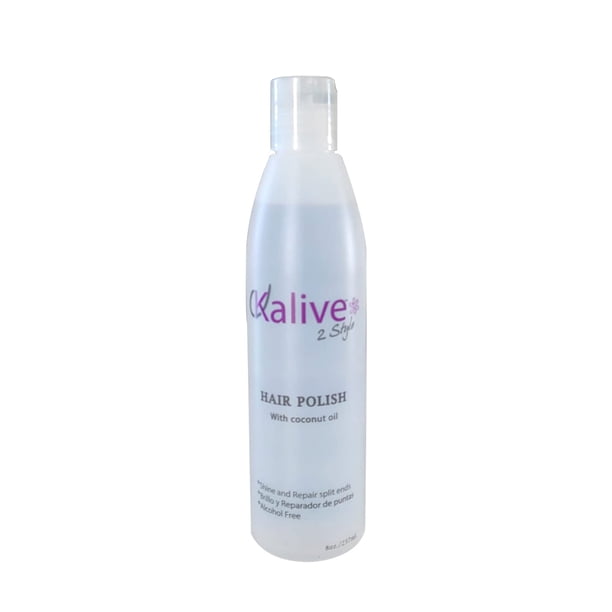 KALIVE Esmalte para el cabello con aceite de coco - Tratamiento nutritivo suavizante y antiencrespamiento para cabello encrespado, seco y dañado - 8 oz