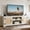 White, variant on Farmhouse TV Stand for 70 Inch TV, Entertainment Center with Storage, 60" Rustic TV with Glass Barn Doors, Modern TV Stand Console for Living Room, Adjustable Shelf