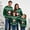Green 01, variant on Family Matching Sweaters Womens Mens Unisex Crew Neck Xmas Ugly Sweater Pullover Holiday Long Sleeve Tops, Red, L
