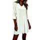 thumbnail image 3 of TaTaai Womens V Neck Stretch Velvet Mid Sleeve Solid Dress Elegant Slim Fit Soft Comfortable Dress for Spring Summer All Occasions Gift, 3 of 6