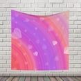 thumbnail image 4 of YFYANG Rainbow Romantic Love Tapestry, Bedroom Dormitory Living Room Decoration Tapestrys Wall Hanging , 59 x 59 in, 4 of 9
