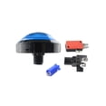 thumbnail image 1 of Tholdsy Botón pulsador que funciona con monedas de 100mm, botones redondos para máquina de ventilación de juegos de DJ de vídeo, máquinas Videojuegos y accesorios Azul Tipo 1, 1 of 6