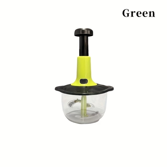 Procesador de alimentos manual multifuncional, fabricado en acero inoxidable, adecuado for picar verduras, prensar ajos y picar carne, imprescindible for las cocinas domésticas.