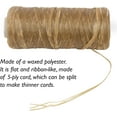 thumbnail image 2 of The Beadsmith Artificial Sinew – Waxed Polyester Cord, Natural Color, 5-Ply, 1 oz, 33 yds / 98 ft, 2 of 7