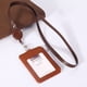 thumbnail image 5 of Portacredenciales Con Cremallera, Cartera Delgada De Cuero Pu Para Tarjetas De Identificación, Con Cordón Para El Cuello Y Carrete Retráctil Para Credenciales, 5 of 5