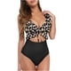 thumbnail image 1 of Traje de baño con estampado de bikini para mujer Traje de baño de una pieza con sujetador relleno Traje de baño Ropa de playa Fridja  nalpqowj19145, 1 of 8