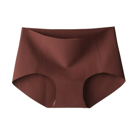 XFYSSS Fashion Ladies  Mid High Waist 3a Antibacterial Ice Silk Seamless Lightweight And Breathable Sports Underwear Women Polyester Briefs