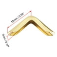 thumbnail image 2 of Unique Bargains Metal Book Corner Protectors Edge Cover Guard 15 x 15 x 3mm Gold Tone 100Pcs, 2 of 3