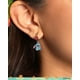 thumbnail image 2 of Pendientes tipo argolla Disney Lilo & Stitch esmaltados con flor de hibisco, 2 of 6
