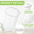 thumbnail image 3 of NestE 16oz Disposable Stemless Glasses with Flat Lids and Straws,PET Disposable Drinking Cups,Clear Plastic Wine Glasses for Parties Birthday,Wedding,Meeting,Christmas Party Supplies(50, Transparent), 3 of 8