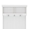 thumbnail image 6 of CQSXDA Functional Hall Tree with Shoe Bench in Versatile Style, 4-in-1 Coatrack with Hooks for Living Room Space Saving, White, 6 of 13