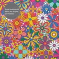 thumbnail image 6 of XMXY Cartoon Colorful Groovy Floral Long Shower Curtains, Waterproof Weighted Thick Bathroom Curtain with 12 Iron Hook, 72x72 Inch, 6 of 9