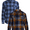 Blue Buffalo/Coffee Cake Plaid, variant on George Men's and Big Men's Flannel Shirt with Long Sleeves, 2-Pack, Sizes XS-3XLT