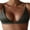 Army Green, variant on Women Halter Bikini Top Sexy Triangle Padded Push Up V-Neck Solid Spaghetti Strap Swim Tops