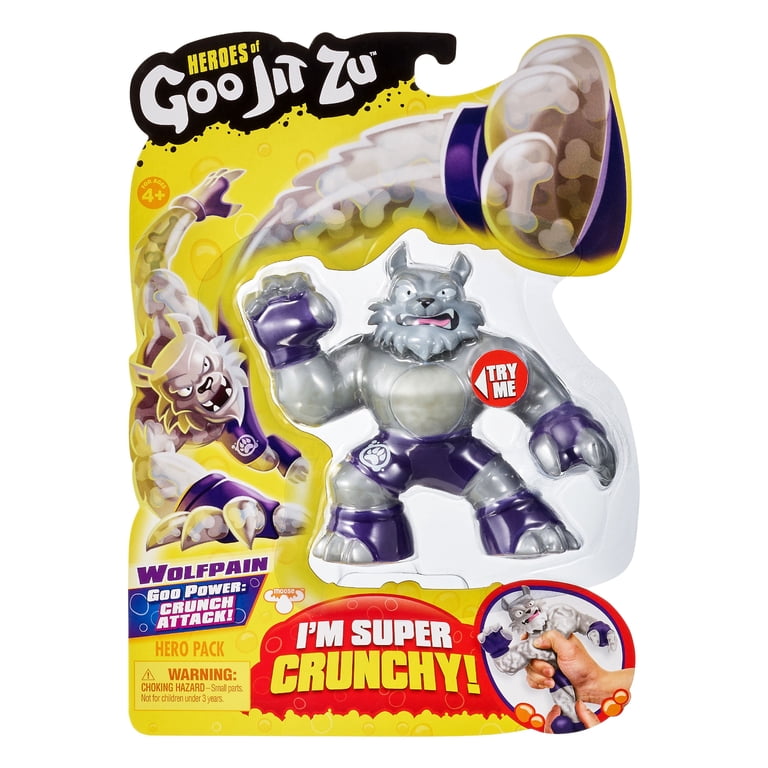 Moose Toys, Heroes of Goo Jit Zu Action Figure, Wolfpain, 1-Pack