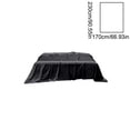 thumbnail image 3 of Sábanas De Tela Sábana negra satinada de 170x230cm, lavable, de poliéster, con diseño en ángulo recto (1 pieza). Rkxzt, 3 of 9