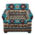 thumbnail image 2 of FKELYI Stretch Couch Cover for Living Room Armchair Slipcover with Individual Cushion Cover Aztec Tribal Geometric Print Non-Slip Washable Furniture Protector Sofa Decor, 2 of 7