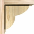 thumbnail image 3 of 8"W x 8"D x 8"H Crestline Rough Sawn Corbel w/Backplate, Douglas Fir, 3 of 9