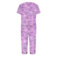 thumbnail image 6 of Valentines Day Women Pajama Set 2026 Lounge Heart Printed Plus Size Short Sleeve and Capri Trousers Sets with Pockets, 6 of 7